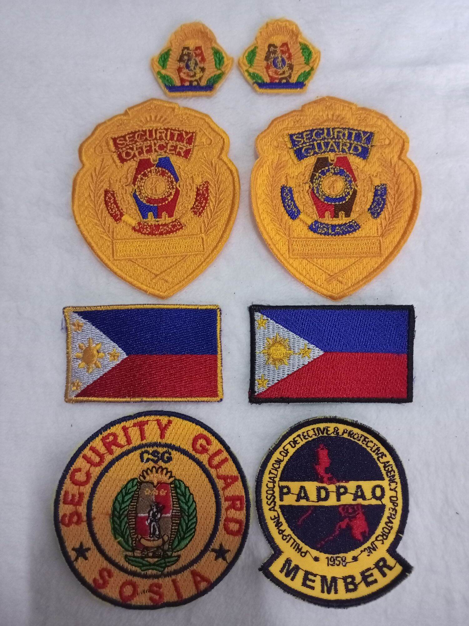 Security Guard Embroidery Computerized Patches