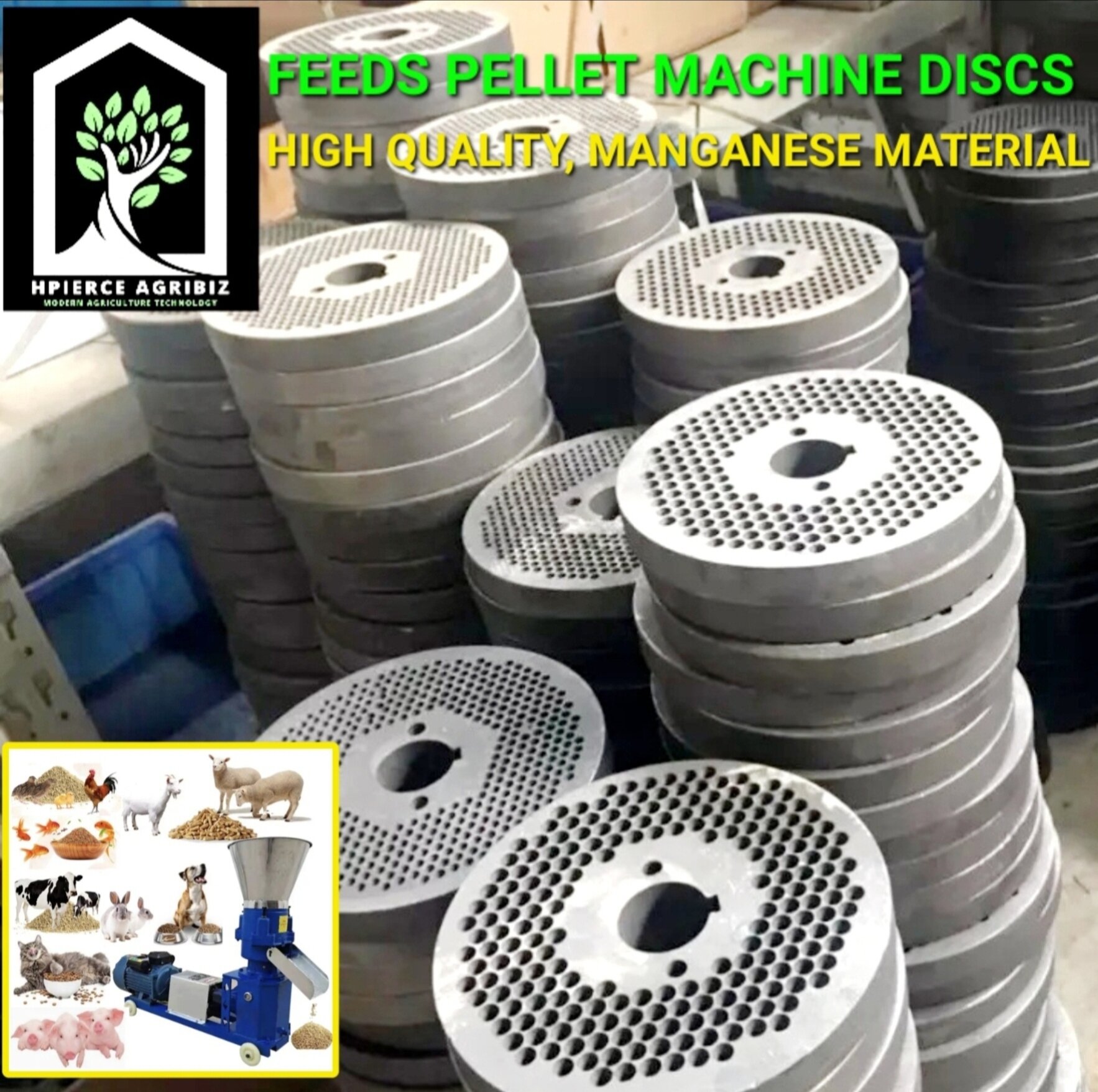HEAVY DUTY PELLETIZING DISC FOR (MODEL-150/ 160/180) PELLET DISC ...