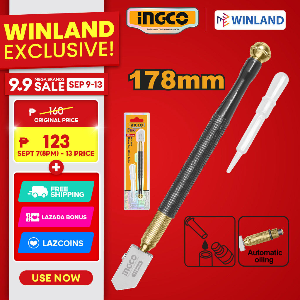 Winland Diamond Glass Cutter INGCO HGCT03 - Industrial Grade