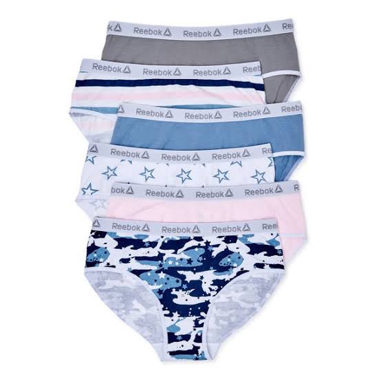 Girls 6 Pack Cotton Hipster