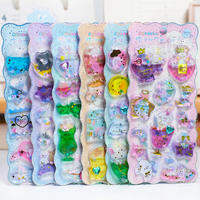 3D Glittering Flowing Sand Childrens Decorative Stickers
