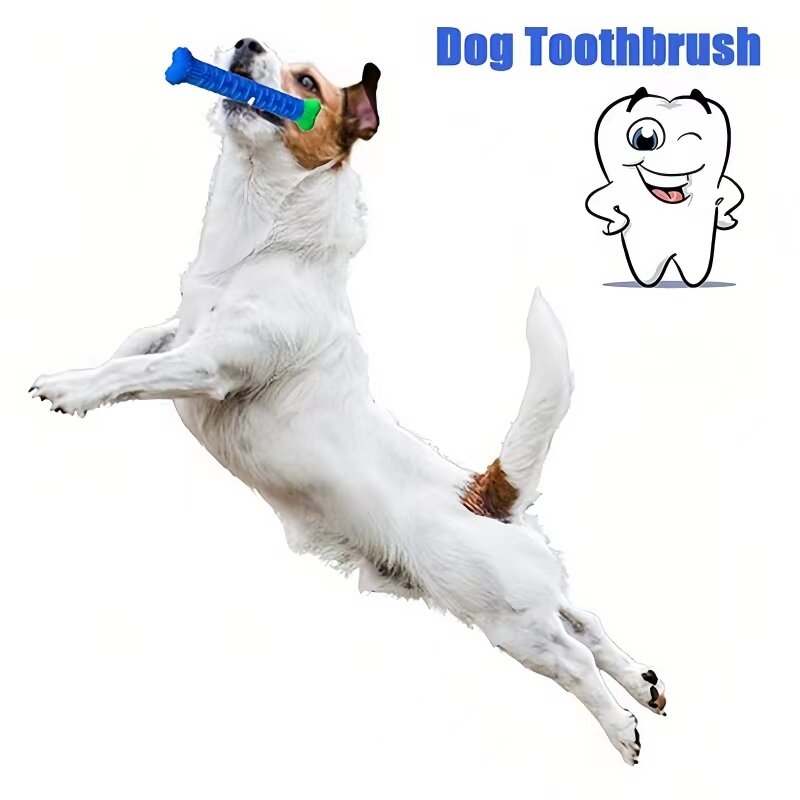 Dog Molar Stick Food Grade Bone Shape Dog Tooth Cleaning Interactive Bite Resistant for Small Pet with Slight Bite Force. 