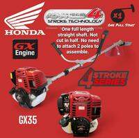 Honda gx35 4 stroke grass cutter full length straight shaft (not halved) brush cutter original