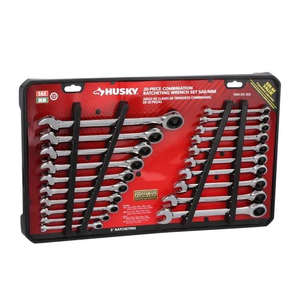 Husky SAE/Metric Combination Ratcheting Wrench Set (20Piece) Lazada PH
