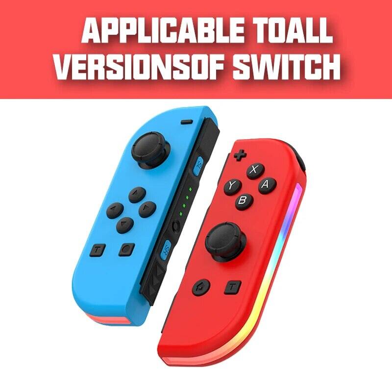 VILCORN Joy RGB LED 5.2 BT Switch L/R Joypad for Nintendo Switch/Lite ...