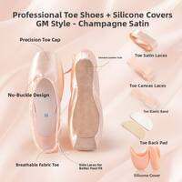 aiwuge | Childrens Ballet Shoes with Pointe Ribbon Satin