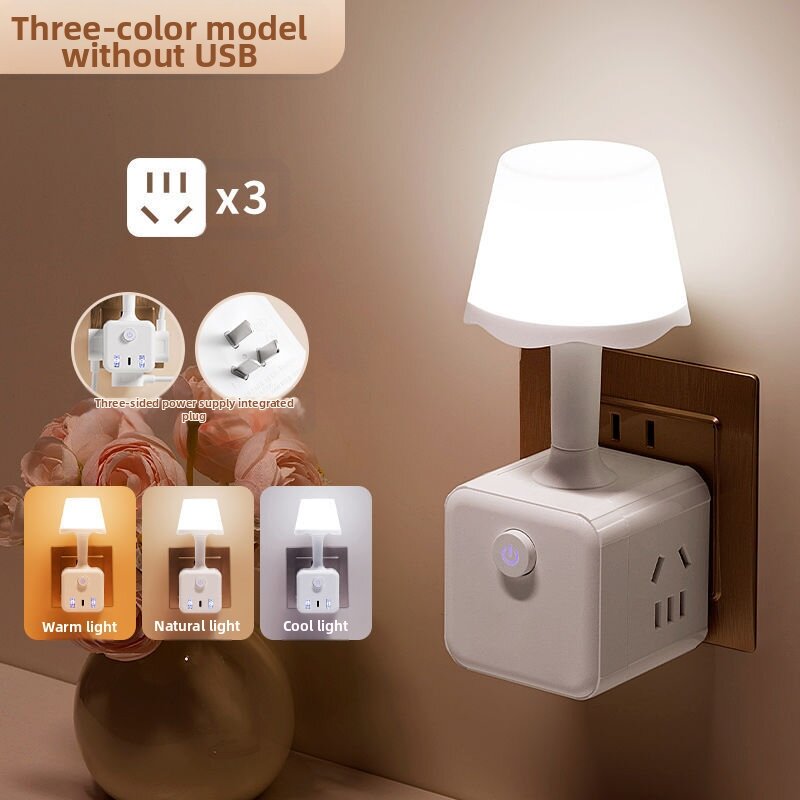 XINGNUO | Smart Voice Control Night Light with USB Socket