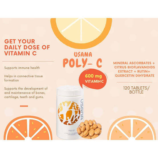 Usana Poly C Authentic (120 Tabs). 