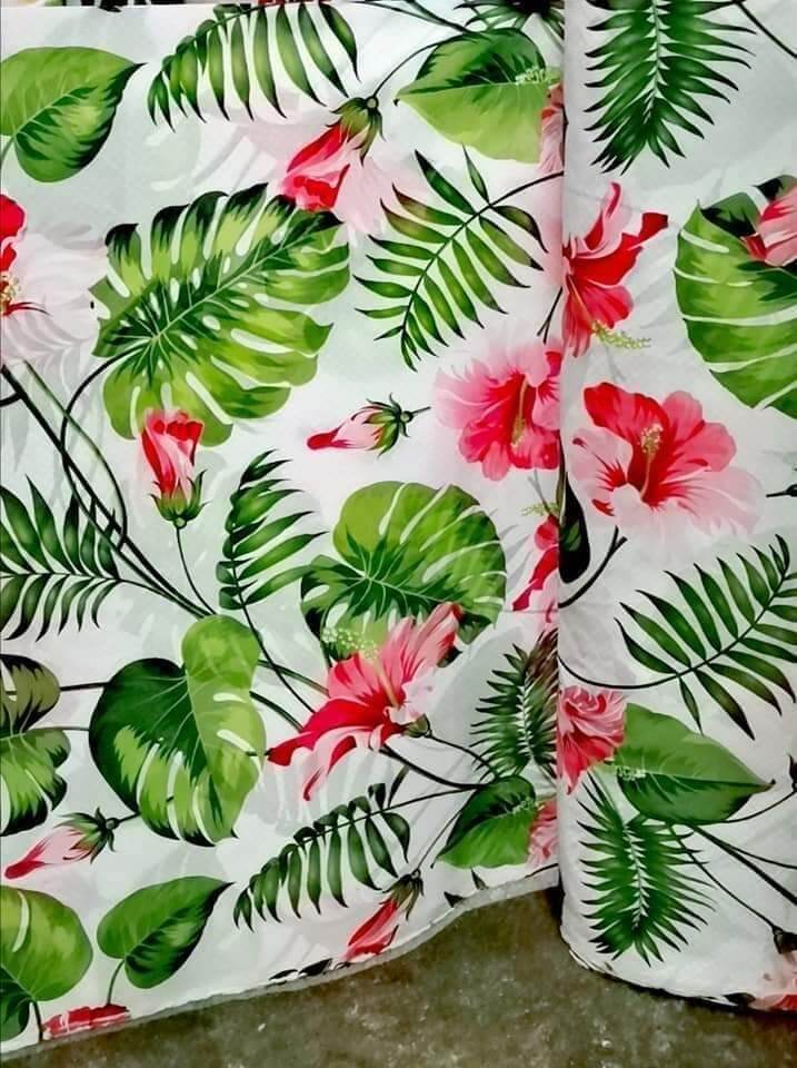 GEENA PRINTED • LV DESIGN • 60 WIDTH • SILK • PONGEE • SOLD PER YARD • TELA  NA PANG KURTINA