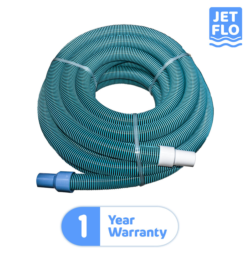 Jet-Flo 50ft Heavy-Duty Pool Vacuum Hose with Swivel Cuff