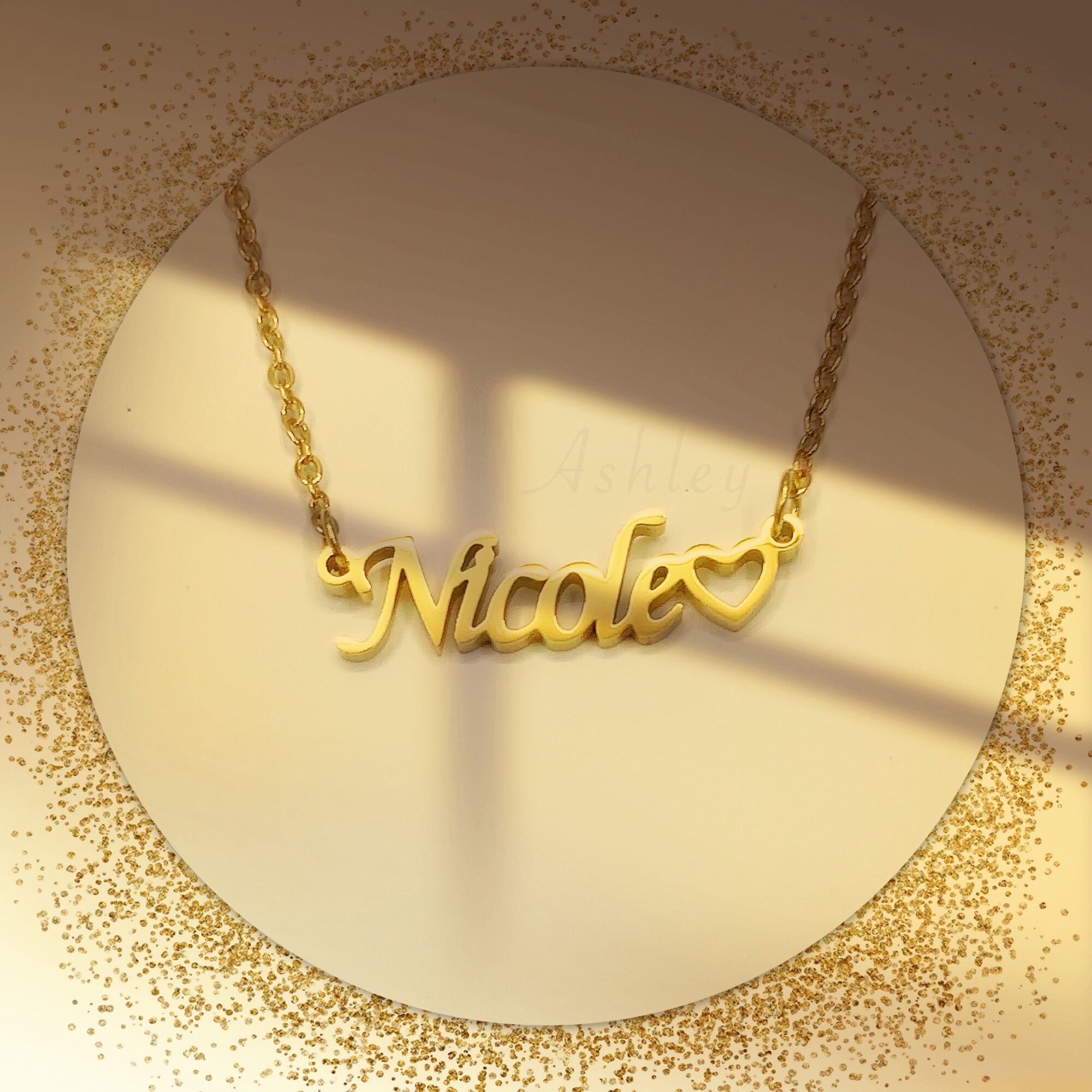 Nicole name deals necklace