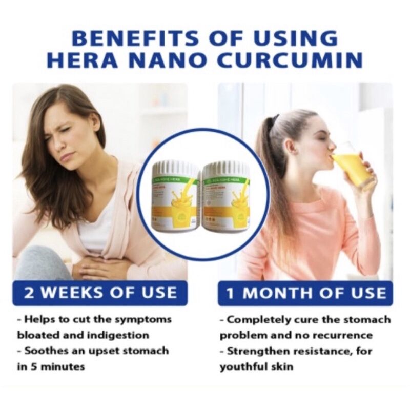 Authentic Hera Nano Curcumin Milk 100g Good for Stomach PainGERD