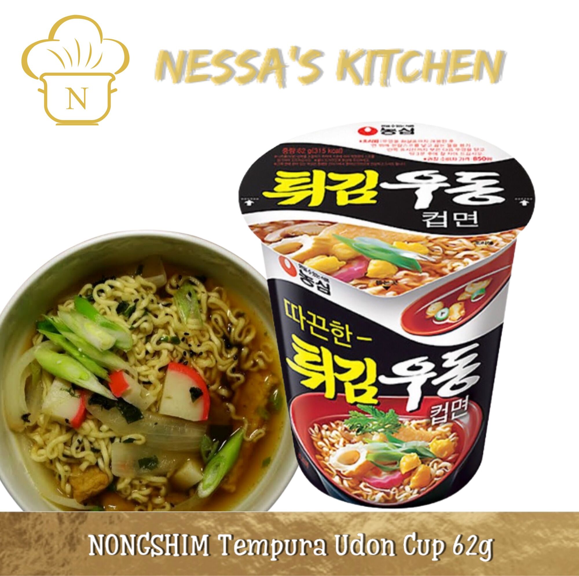 NONGSHIM Tempura Udon Cup 62g [ Nessa’s Kitchen ] Lazada PH
