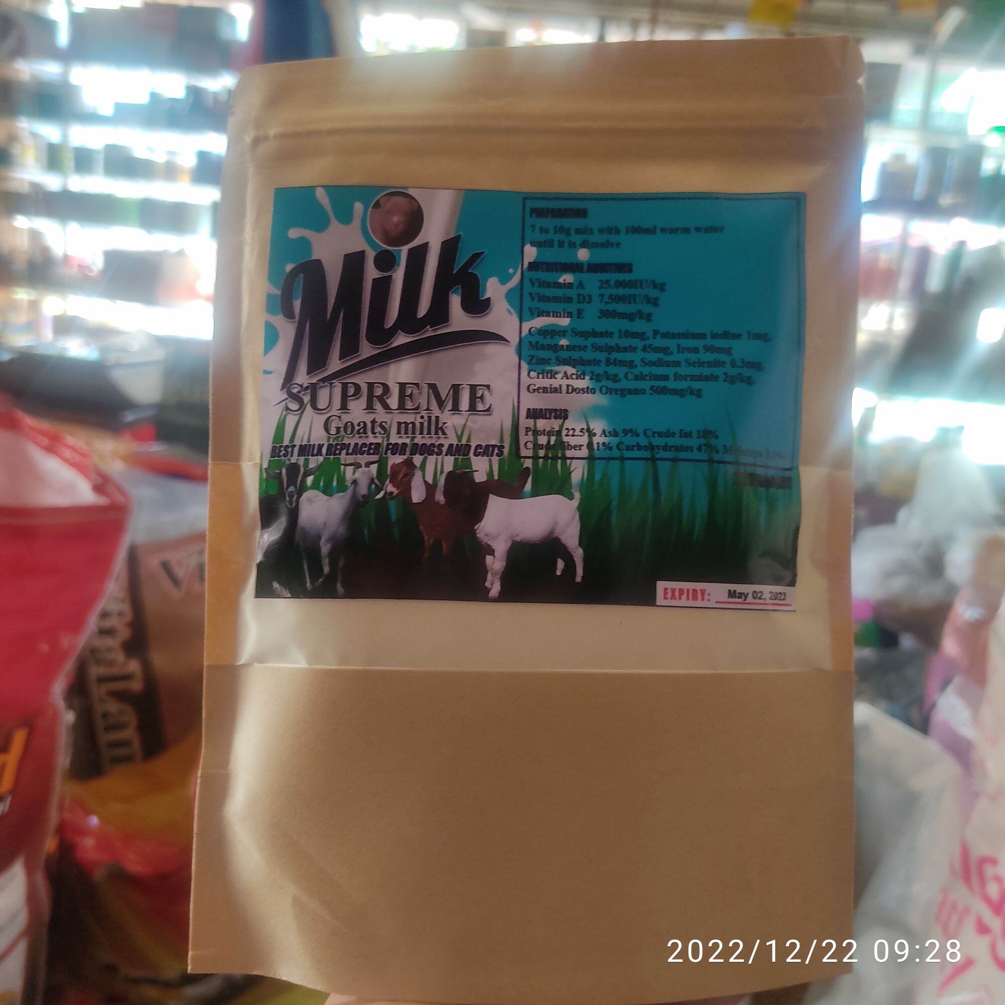 MILK SUPREME dog/cat goats milk (200g.)best milk replacer for dogs and cats, Lazada PH