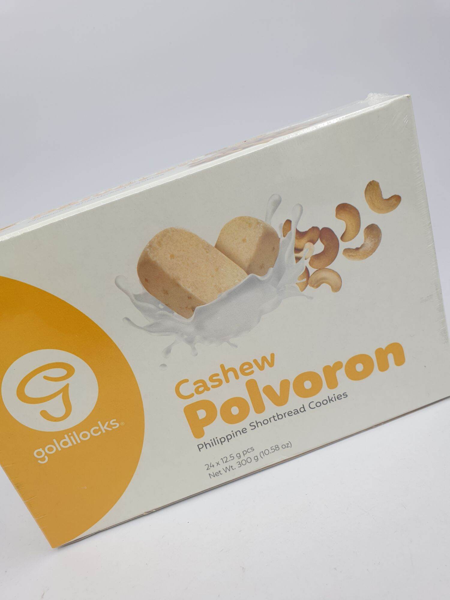 GOLDILOCKS Cashew Polvoron Box Philippine shortbread cookies 24 pcs ...