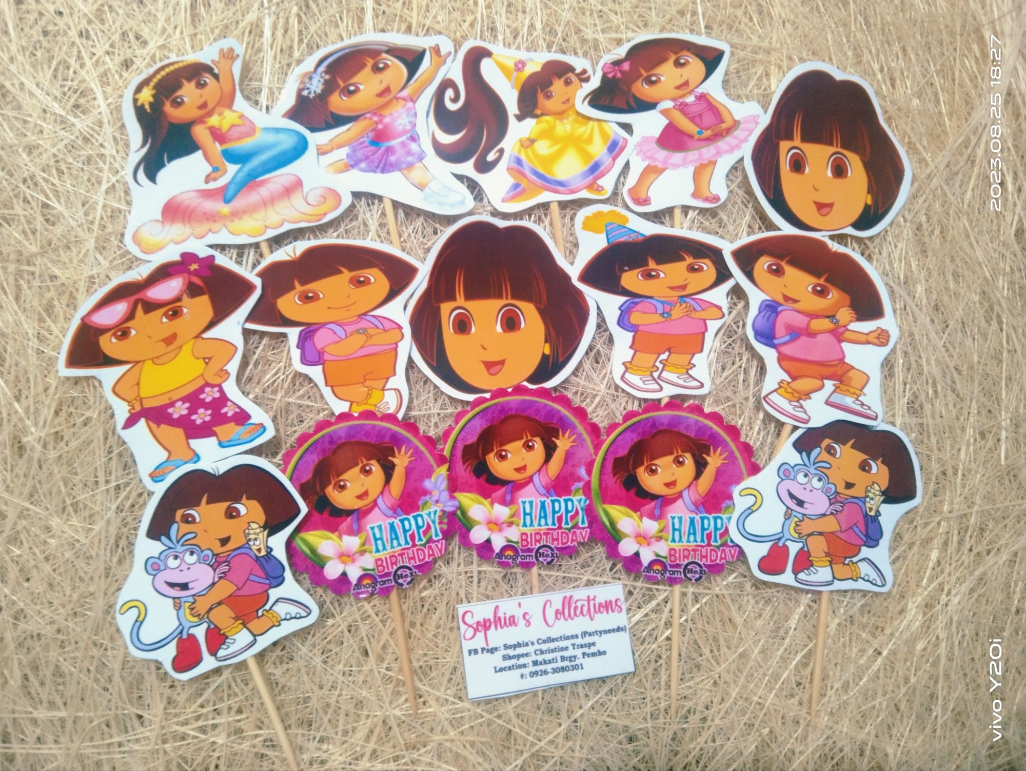 Dora Theme Customized Cake Topper | Birthday Party Supplies India