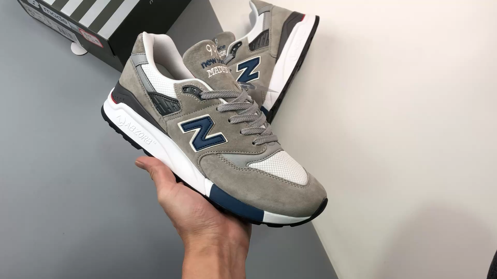 NEW BALANCE M998GY Made in USA 23.5cm-