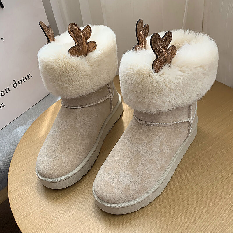 cute fluffy winter boots