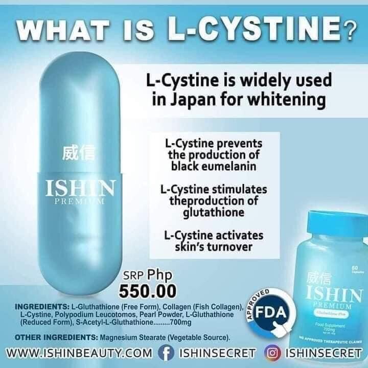 Ishin Premium Glutathione Capsule Set Product Warranty Glutathione Supplement Health And Wellness Capsules - Lazada
