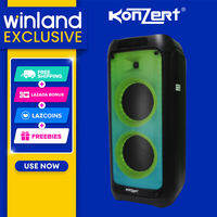 Konzert DISCO ROBO 8 inch 2 x 8 inch Party Speaker System with Bluetooth USB/microSD Aux-in & FM Radio (1)piece per order