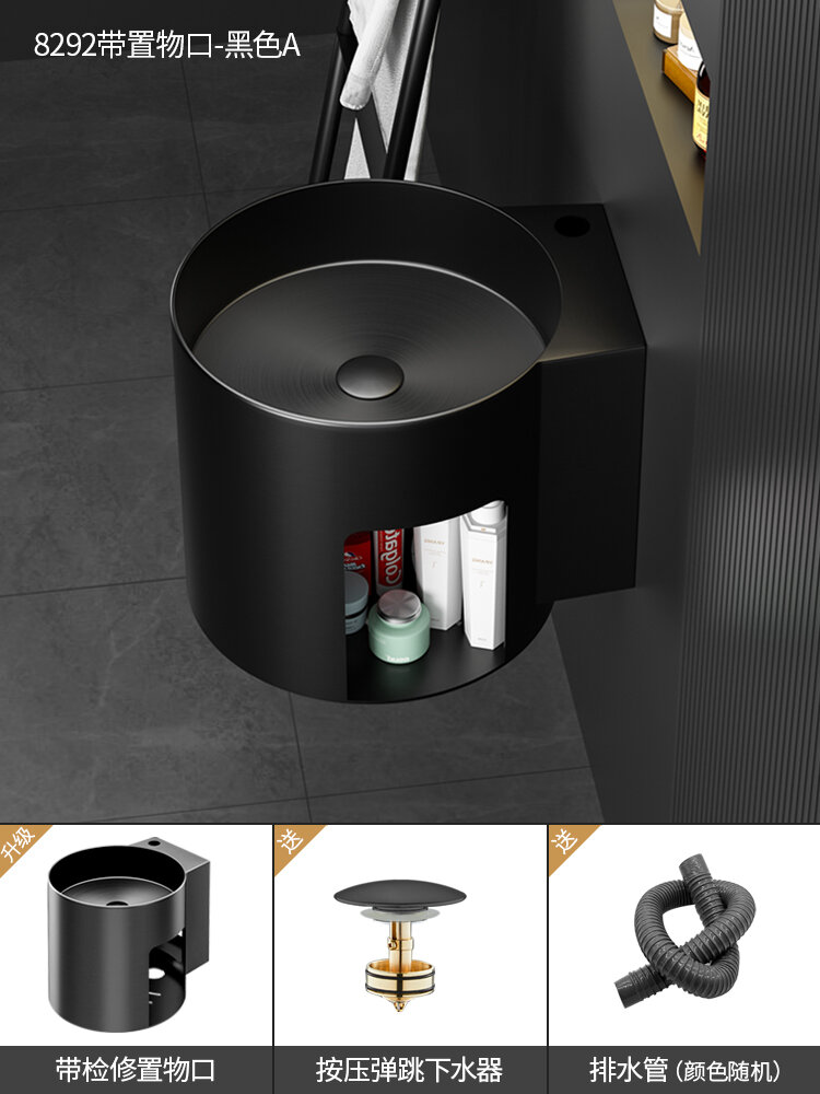 Stainless Steel Wall-Mounted Wash Basin Single Basin Bathroom Wall ...