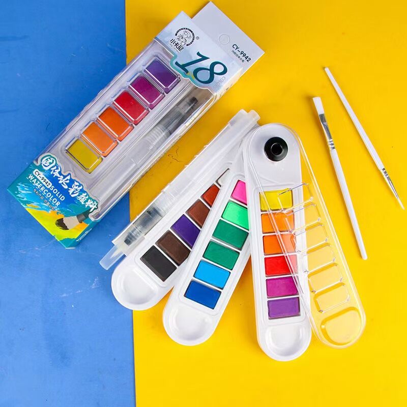 Portable Student Watercolor Set 36 Colors