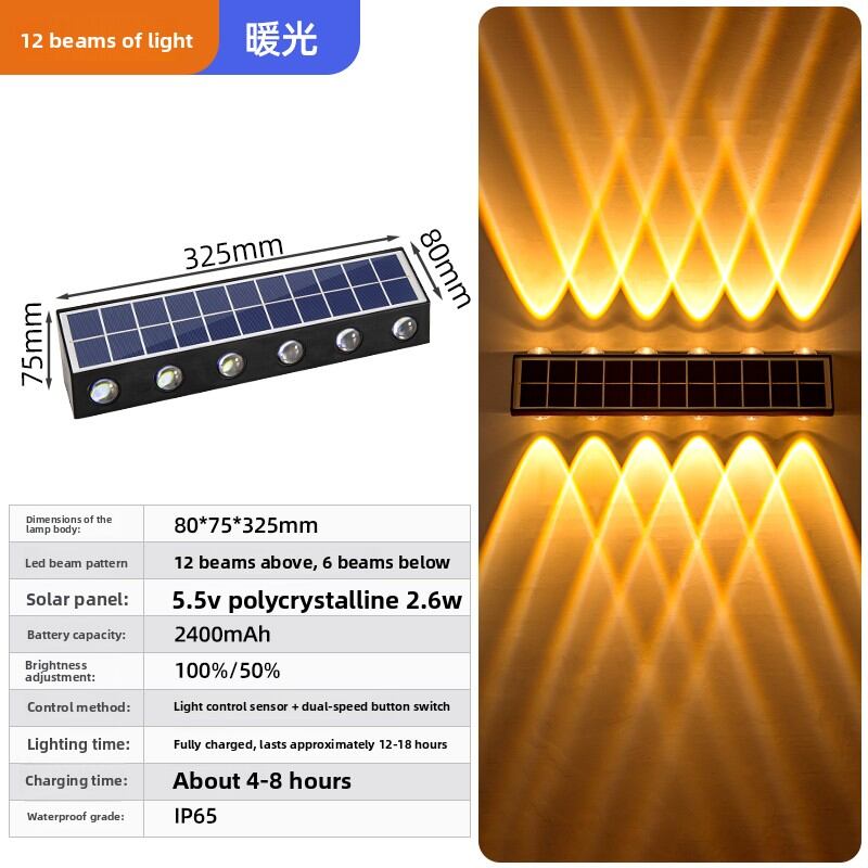 Solar Outdoor Wall Washing Light Waterproof