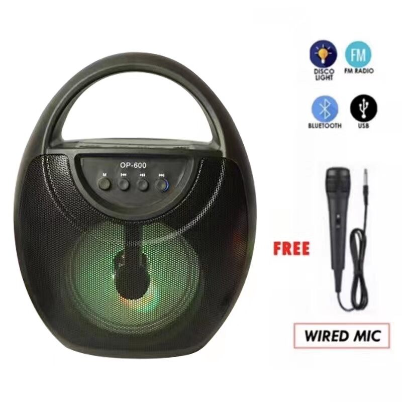 OP-600 OUDIOBOP BLUETOOTH WIRELESS SPEAKERS FM RADIO AUX BASS BOOSTING ...