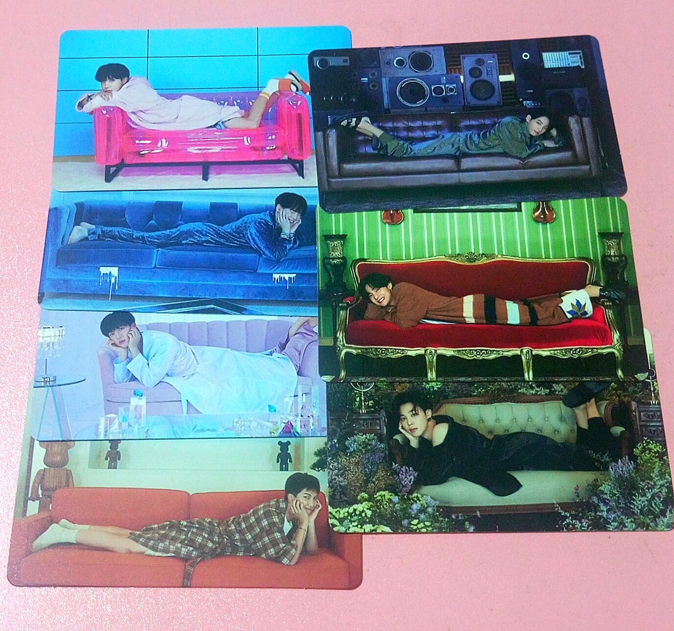 BTS Official Photocard Set RM Jin Suga Jhope Jimin V Jungkook - Collectible Photo Cards