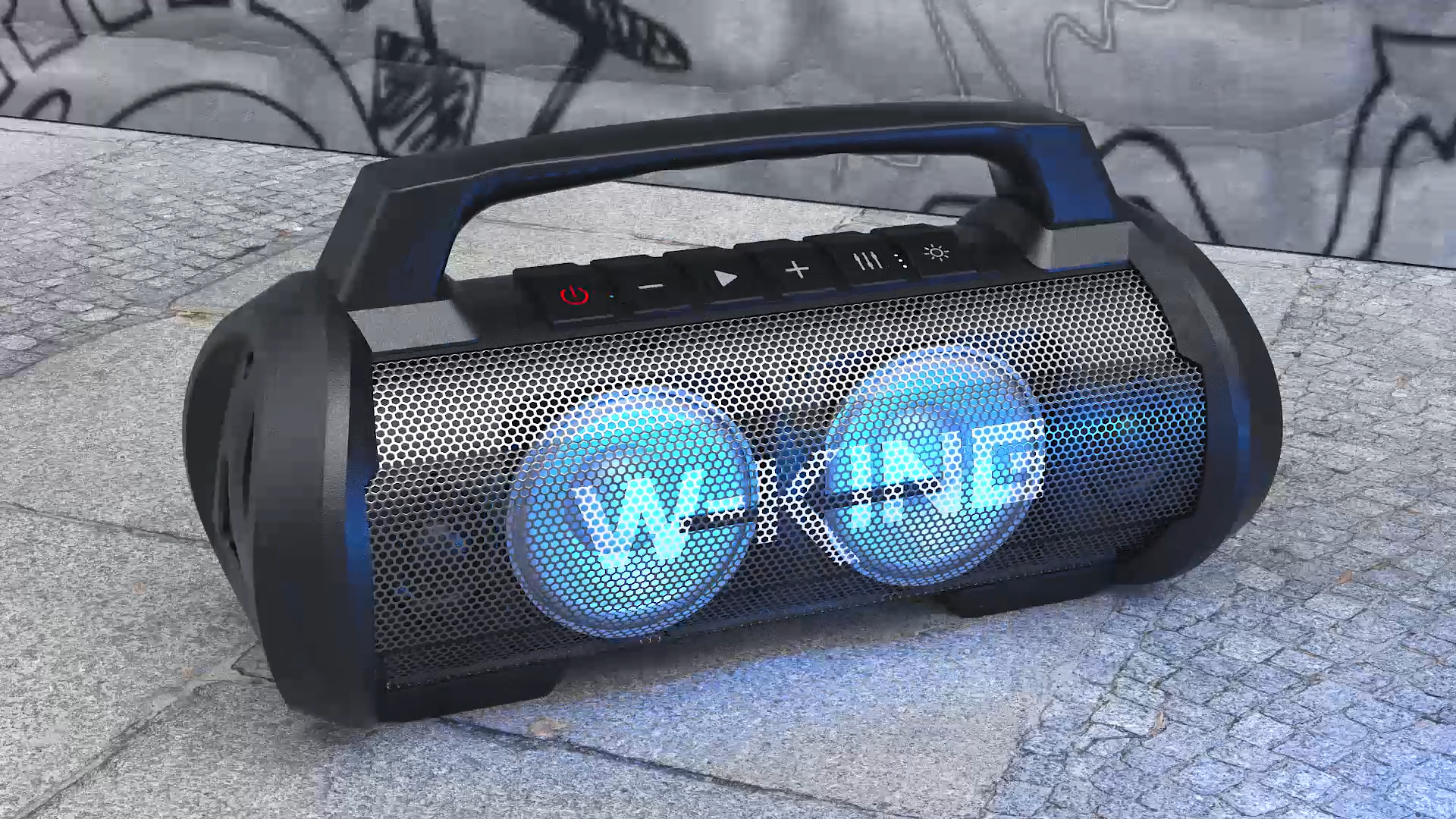 W-KING D10 Portable Loud Bluetooth Speakers with Subwoofer 70W Waterproof Party Outdoor Speakers Bluetooth Wireless Deep Bass/Hi-Fi/Dynamic Light/Mic Port/42H Play/EQ/DSP/Power Bank/TF/AUX/Large Speaker