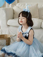 YOEHYAUL | Antibacterial Soft Breathable Sleeveless Tulle Dress for Girls