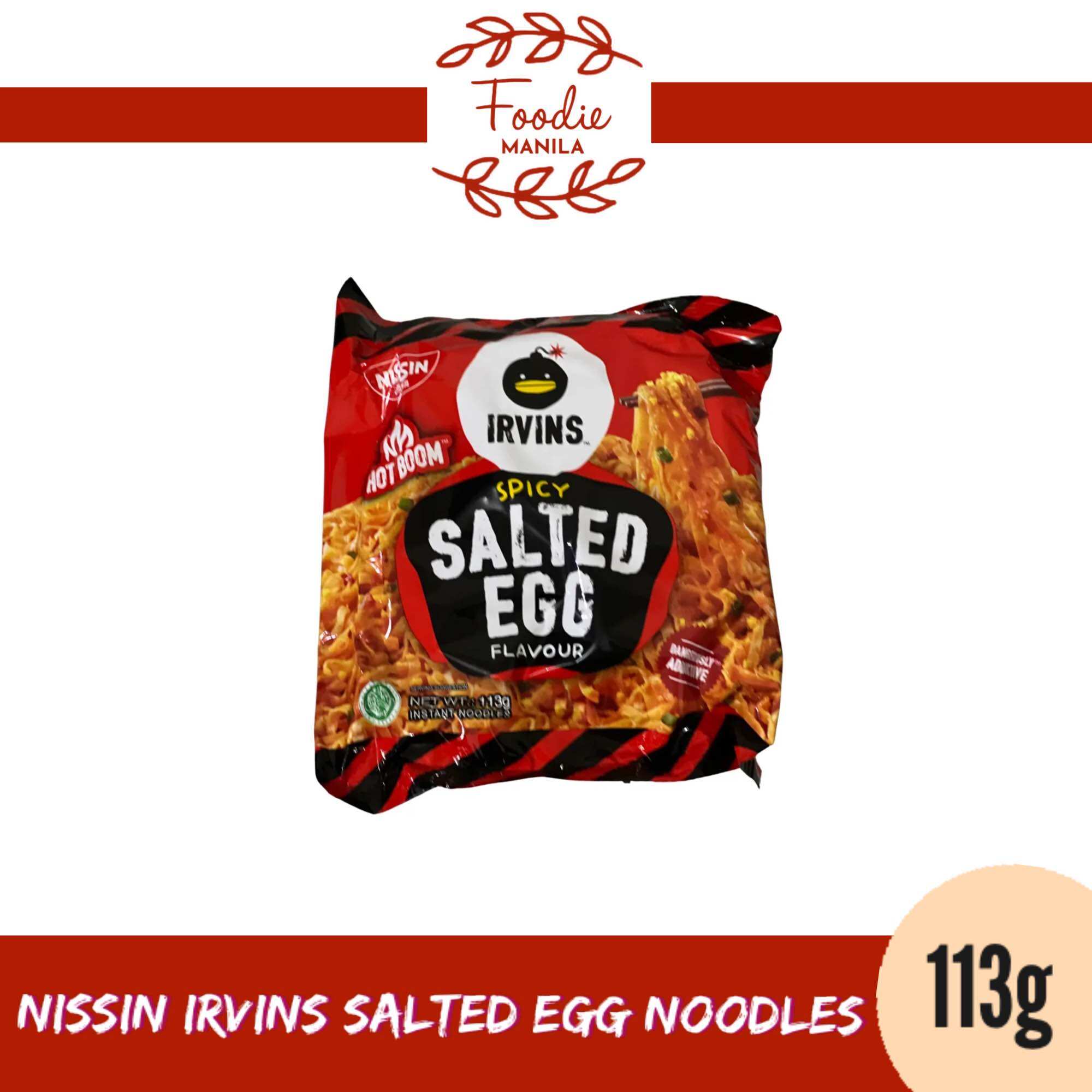 Singapore Nissin Irvins Salted Egg Noodles Original Mala Spicy [ Foodie