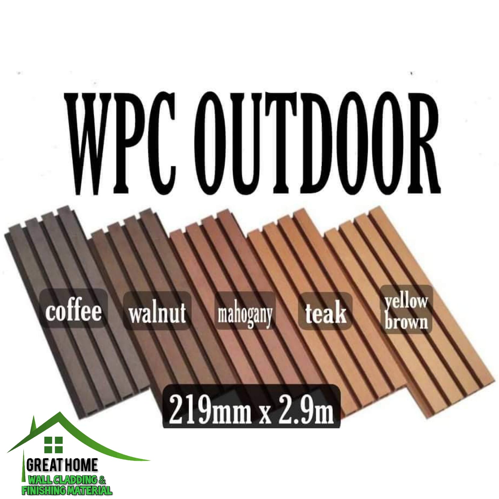 Wpc Outdoor Groove Flutted Pannel 