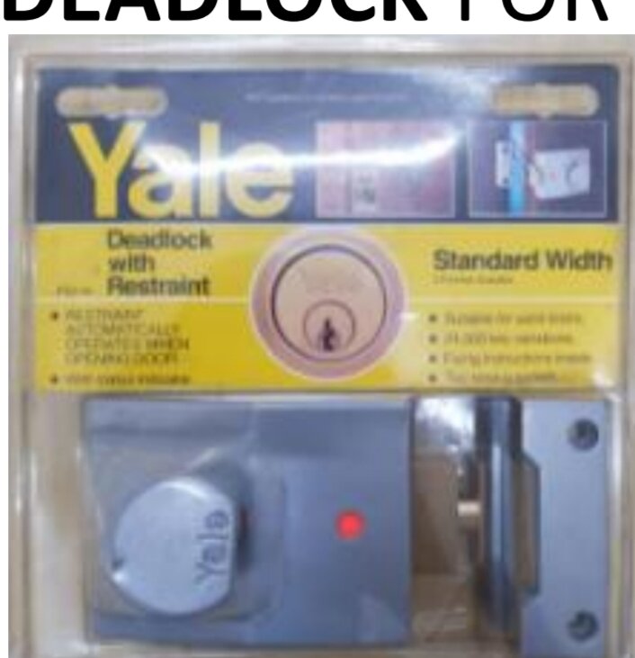 YALE RIM LOCK RIMLOCK LOCKS YALE DEADLOCK P83 AUTOMATIC RESTRAINING