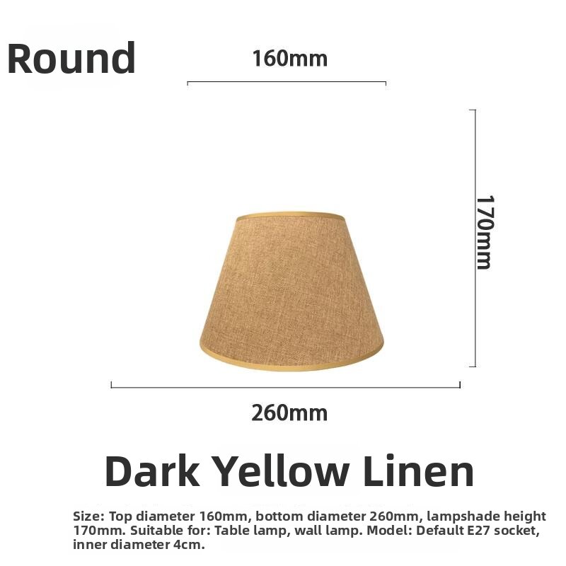 MEISITEKEKE | Flax Fabric Lampshade
