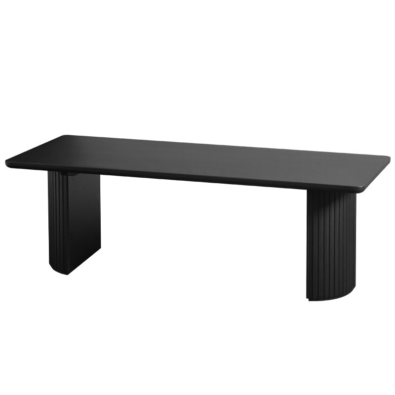 Minimalist Solid Wood Dining Table Household Log Dining Table Casual