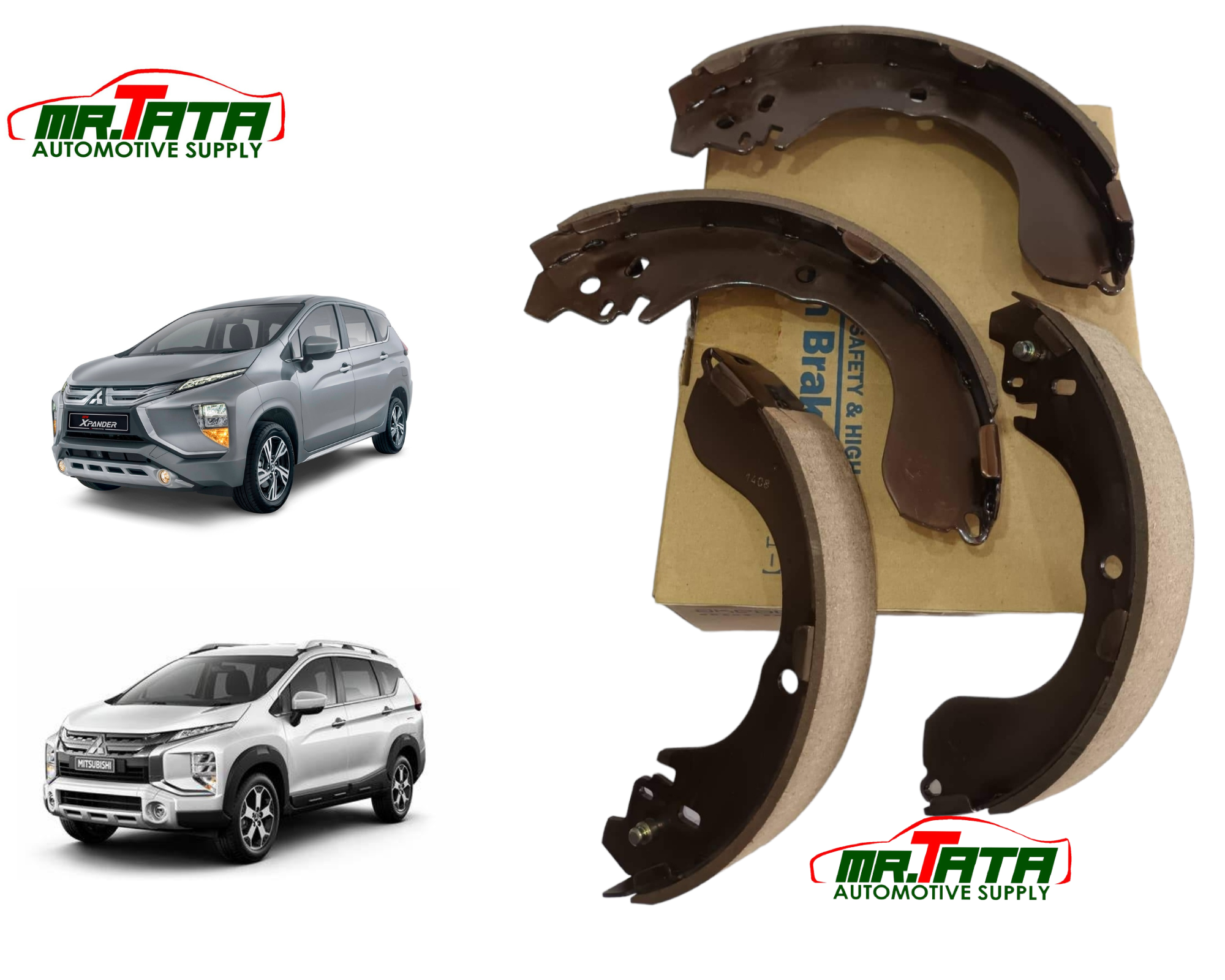 Akebono Brake Shoe REAR for Mitsubishi Xpander 2018 to 2023 (NN2080