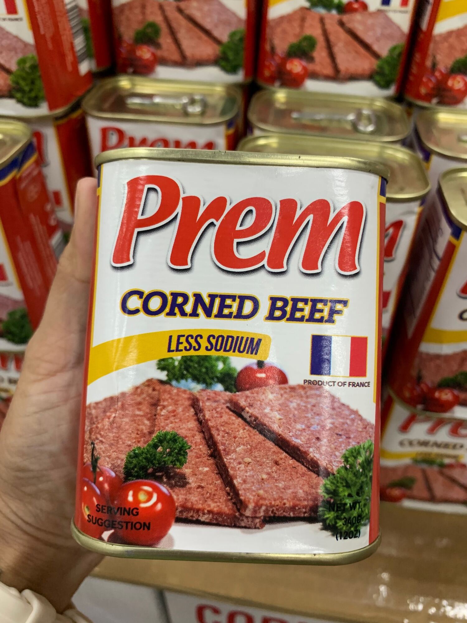 Prem Corned Beef Less Sodium 340g Lazada PH