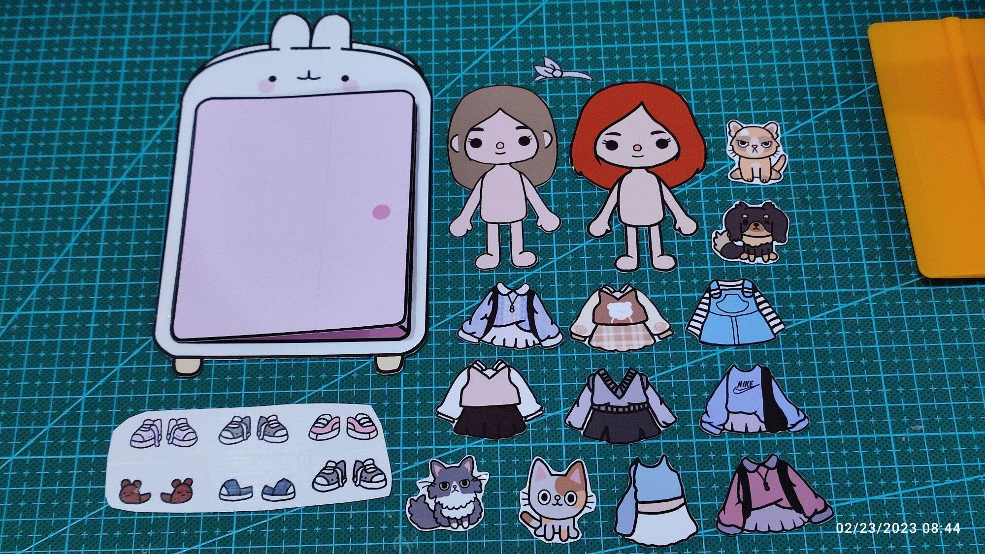 Printable Toca Boca Paper Doll and Clothes Activities for Kids