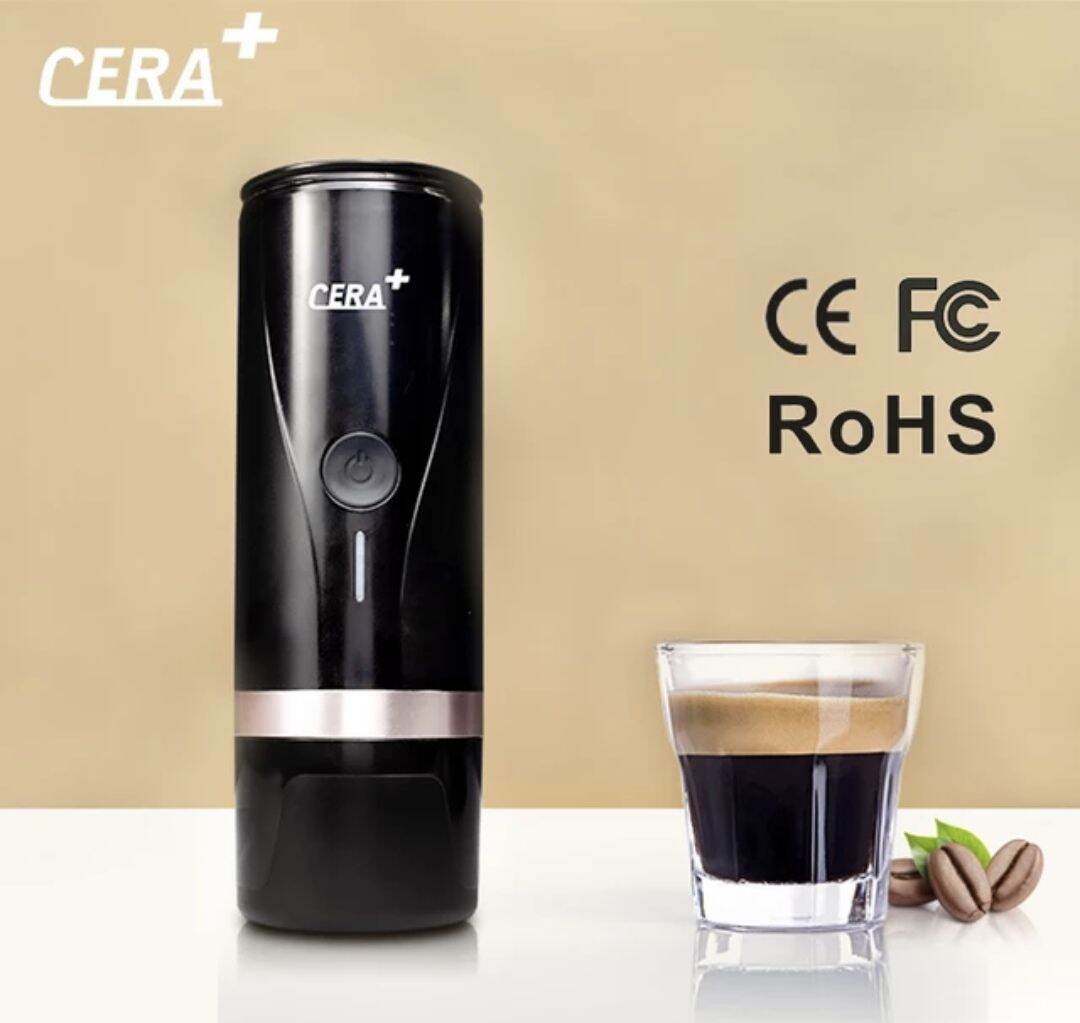 Cera + Portable coffee maker (PCM01)portable 2in1 Espresso machine maker (For Grind coffee and Nespresso Capsule). 