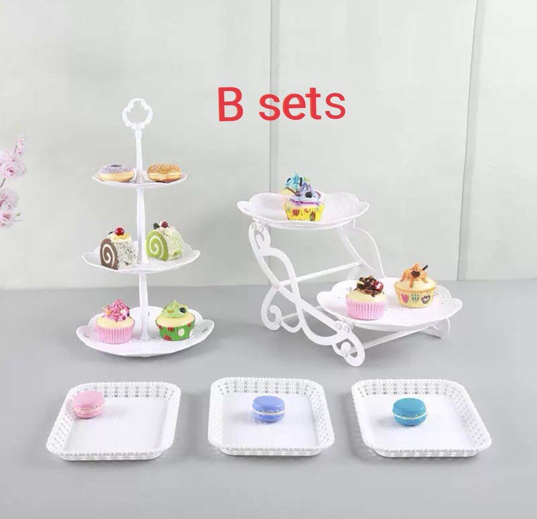 Cupcake stand European Tray Fruit Plate Dessert Candy Dish Cake Stand Self-help Display Home Table Decoration Trays