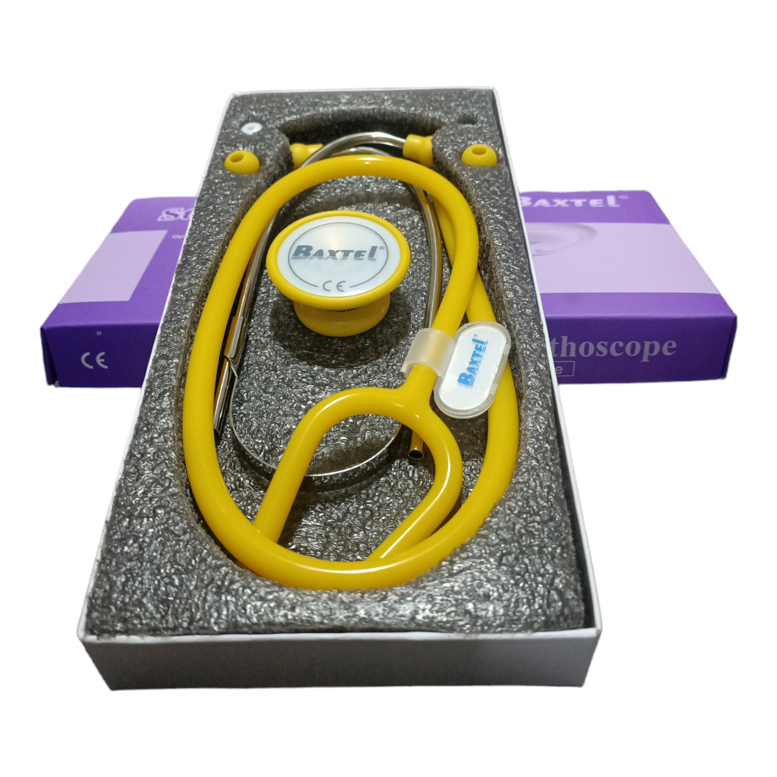 Baxtel Deluxe Stethoscope YELLOW Adult