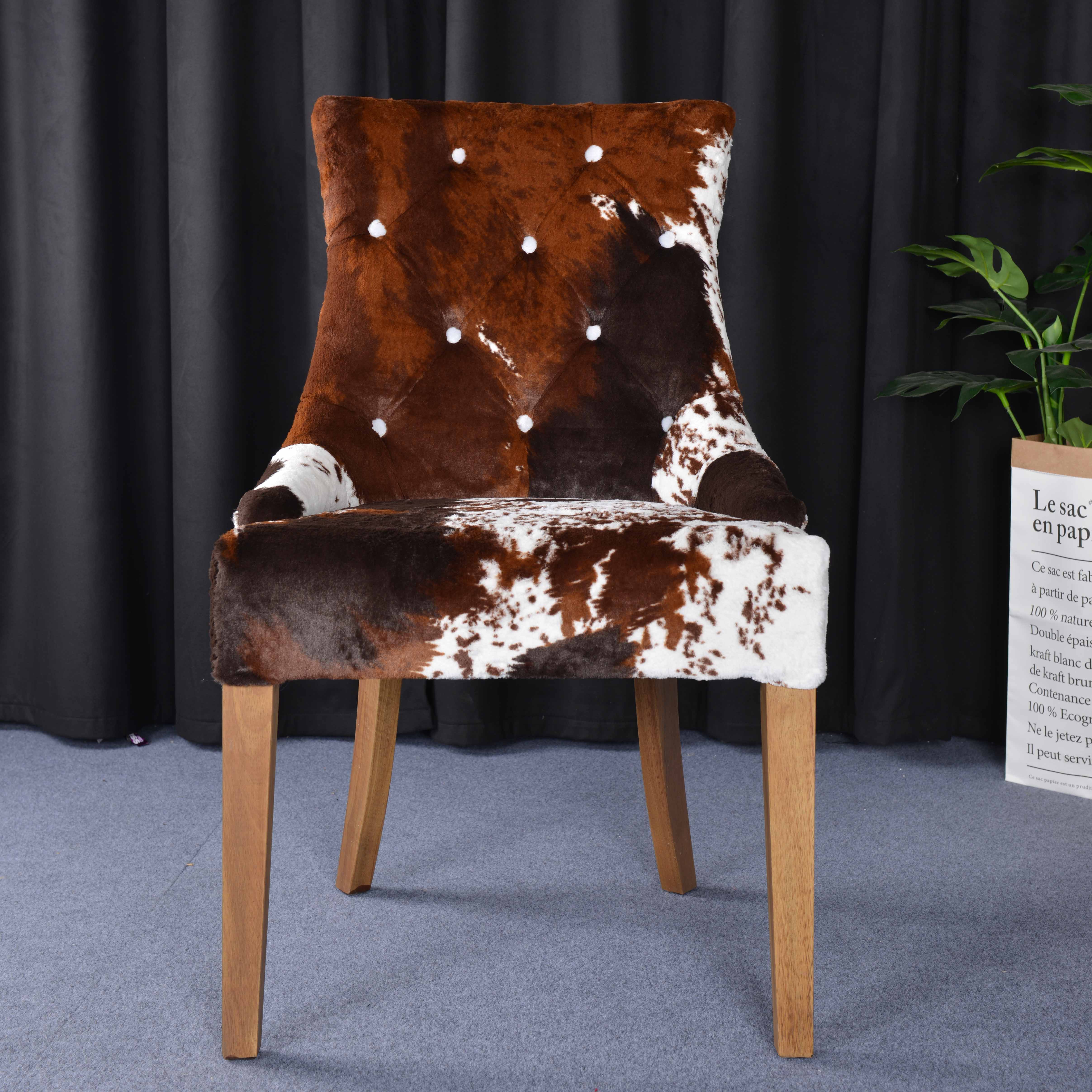 American Light Luxury Country Living Room Solid Wood Stool Single