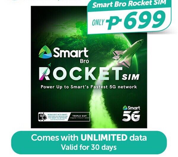 ROCKET SIM / GOMO SIM WITH 30 DAYS UNLI DATA