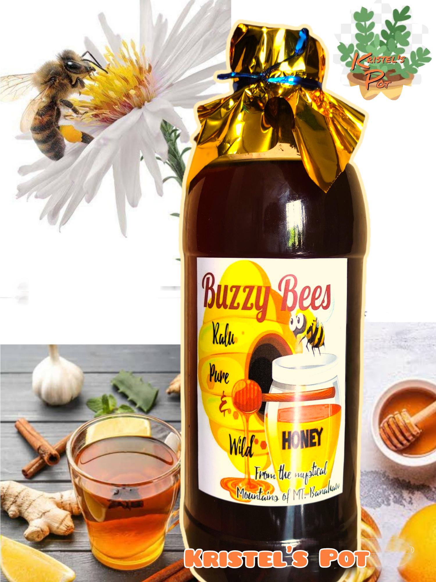 Raw Pure and Wild Honey 1 Liter