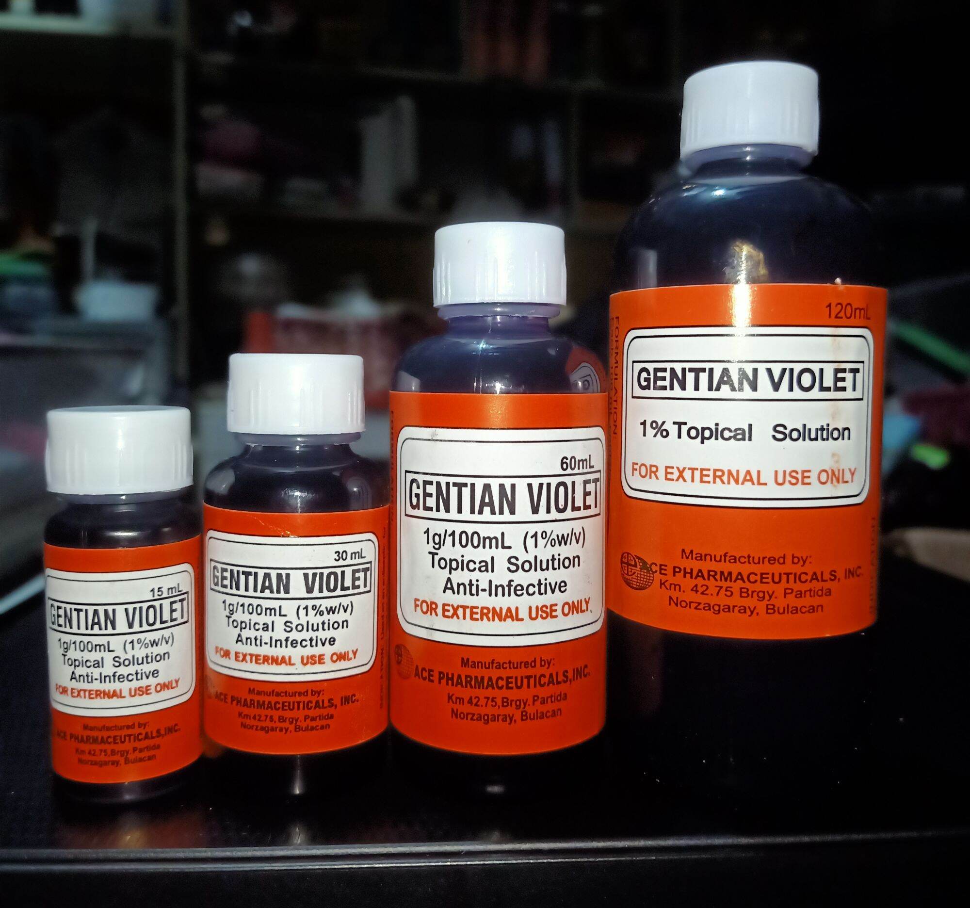 GENTIAN VILOET 1% TOPICAL SOLUTION