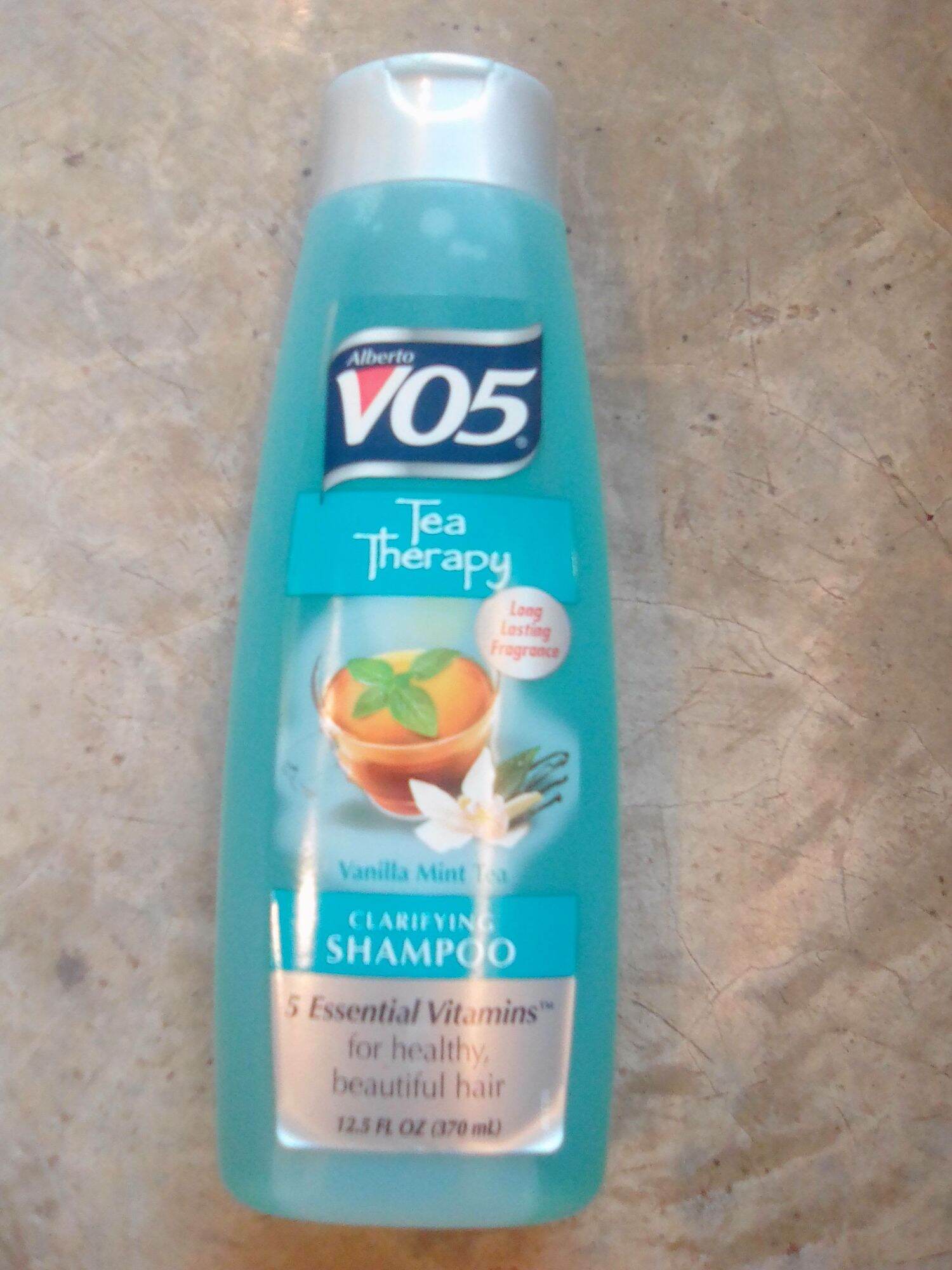 VO5 Vanilla Mint Tea Clarifying Shampoo and Conditioner. 