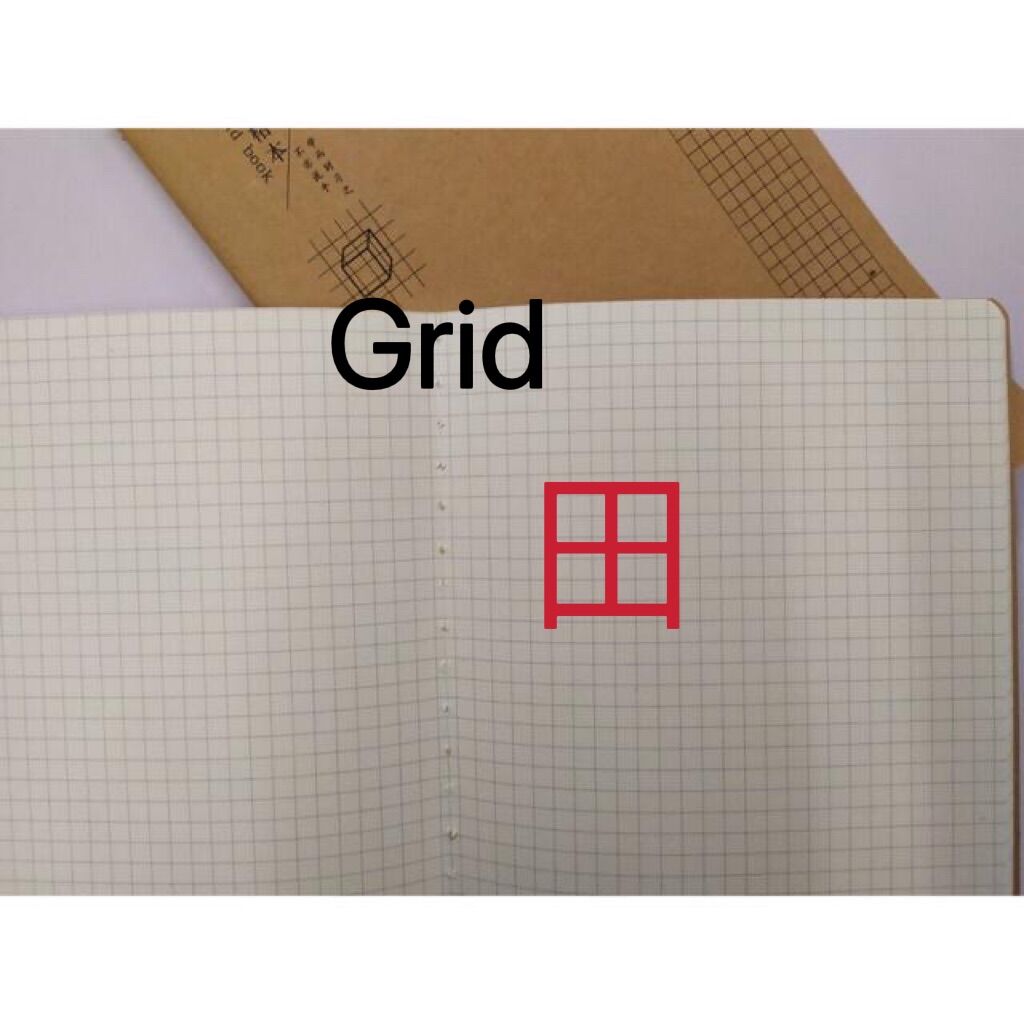 kraft craft plain，blank，grid，dotted A5 notebook