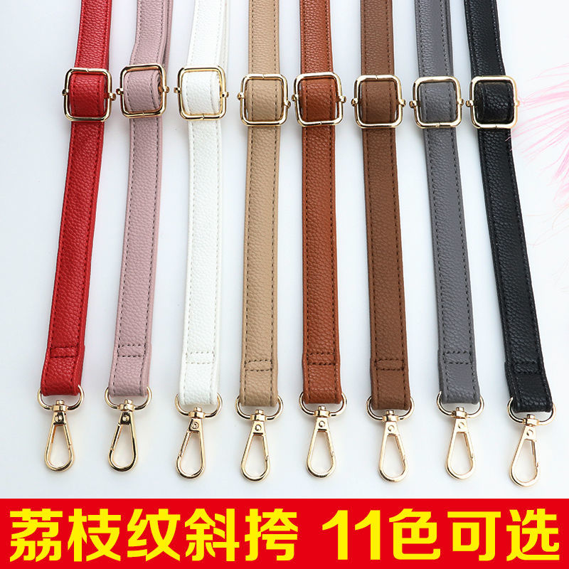 Embossed Leather Bag Strap by 