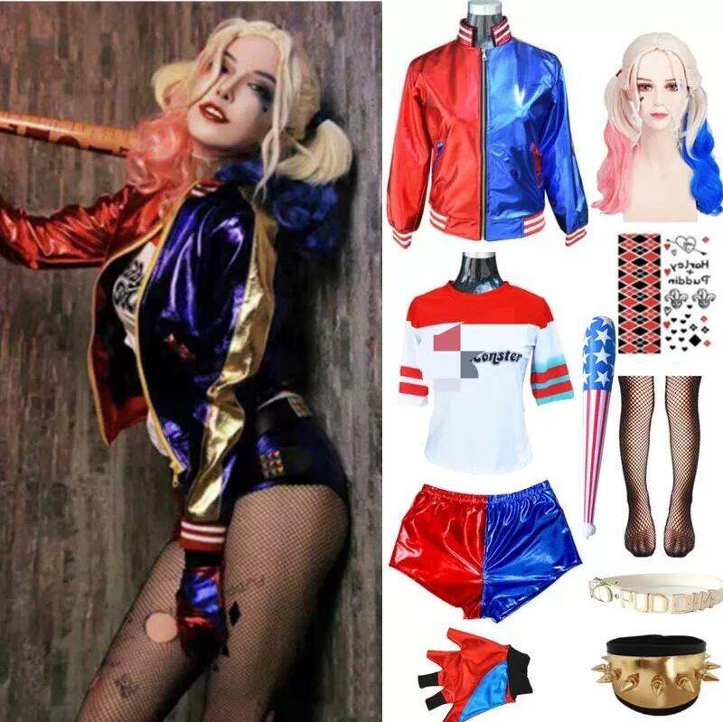 Women Clown Outfitharley Quinn Cosplay Costume For Girls